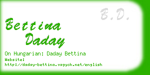 bettina daday business card